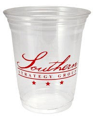 Clear Printed PET Plastic Cold Cup - 1,000/cs
