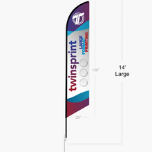 Feather Angled Flag - Fabric