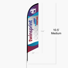Feather Angled Flag - Fabric