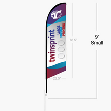 Feather Angled Flag - Fabric