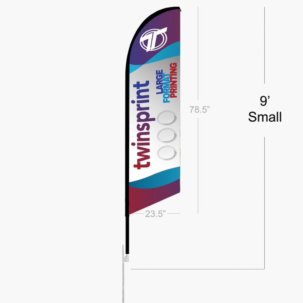Feather Angled Flag - Fabric