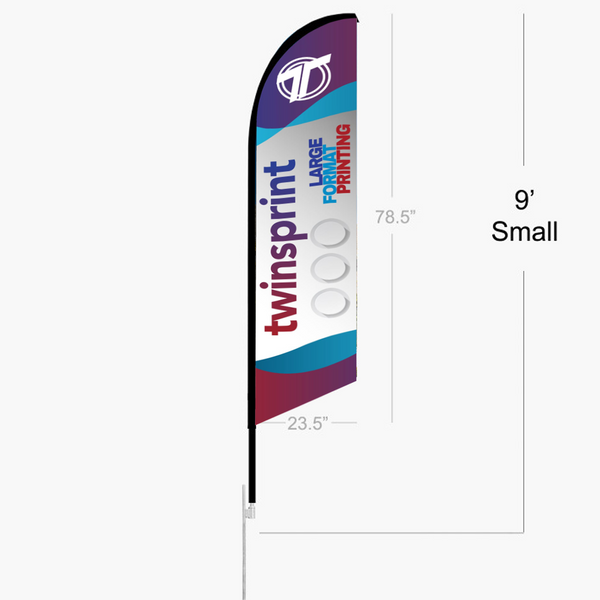 Feather Angled Flag - Fabric