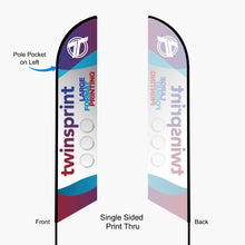 Feather Angled Flag - Fabric