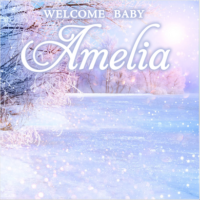 WINTER WONDERLAND BACKDROP 01 - Twins Print
