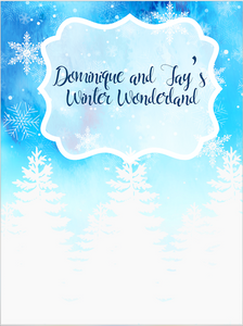 WINTER WONDERLAND BACKDROP 02 - Twins Print