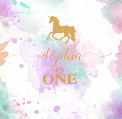 UNICORN  BACKDROP - Twins Print