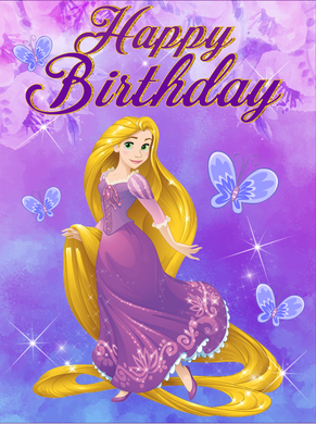RAPUNZEL PRINCESS  BACKDROP - Twins Print