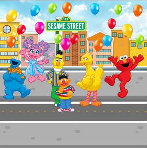 SESAME STREET  BACKDROP 03 - Twins Print