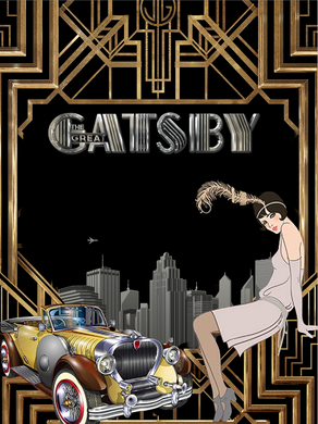 GREAT GATSBY  BACKDROP - Twins Print