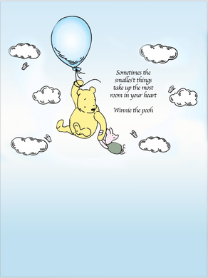 Winnie the pooh  BACKDROP - Twins Print