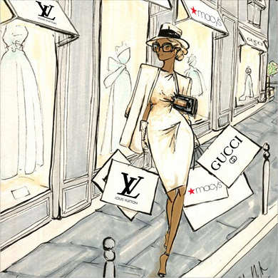 WALK IN PARIS  BACKDROP / DIOR / LOUIS VUITTON - Twins Print