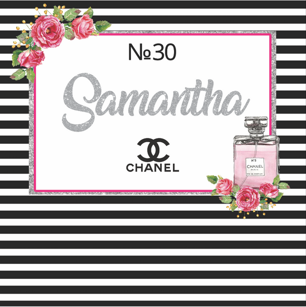 Chanel Inspired Backdrop - Step & Repeat - Designed, Printed